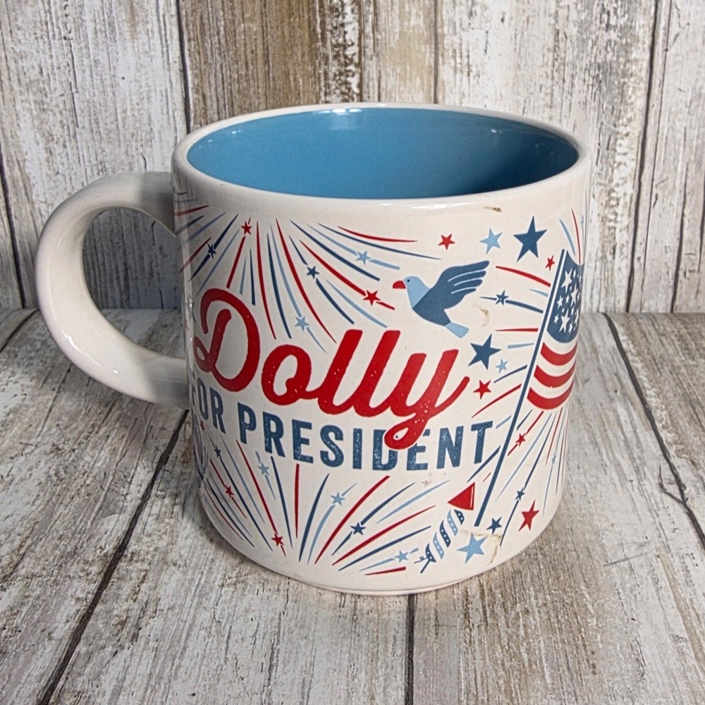 Southern Fried Design Barn Dolly For President Stars and Stripes Coffee Mug - Picture 2 of 5